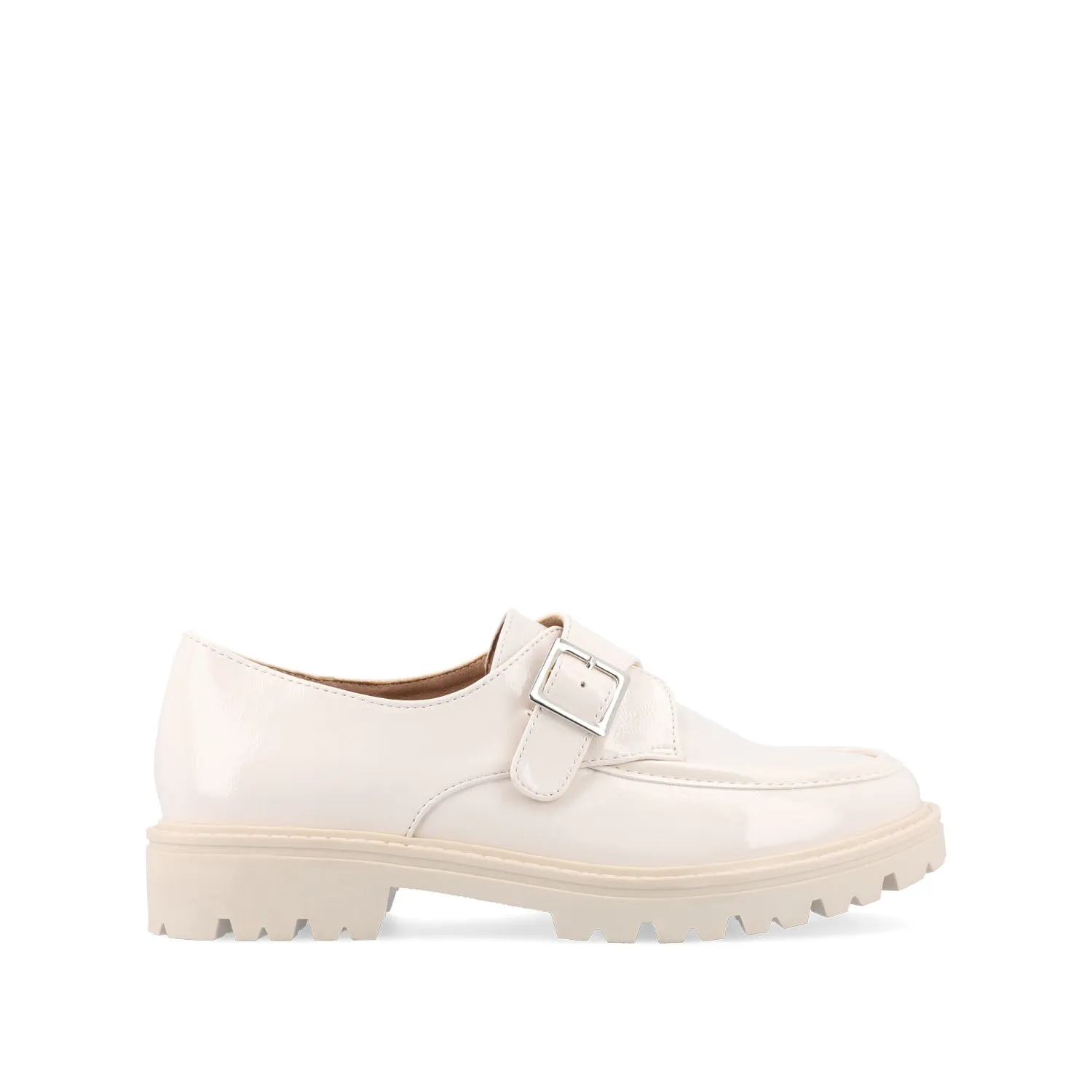 AZULA OXFORD FLATS IN FAUX LEATHER