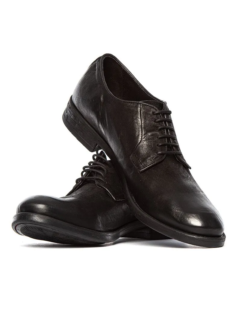 BAND LEATHER SHOES IN BLACK