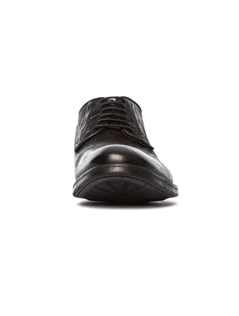 BAND LEATHER SHOES IN BLACK