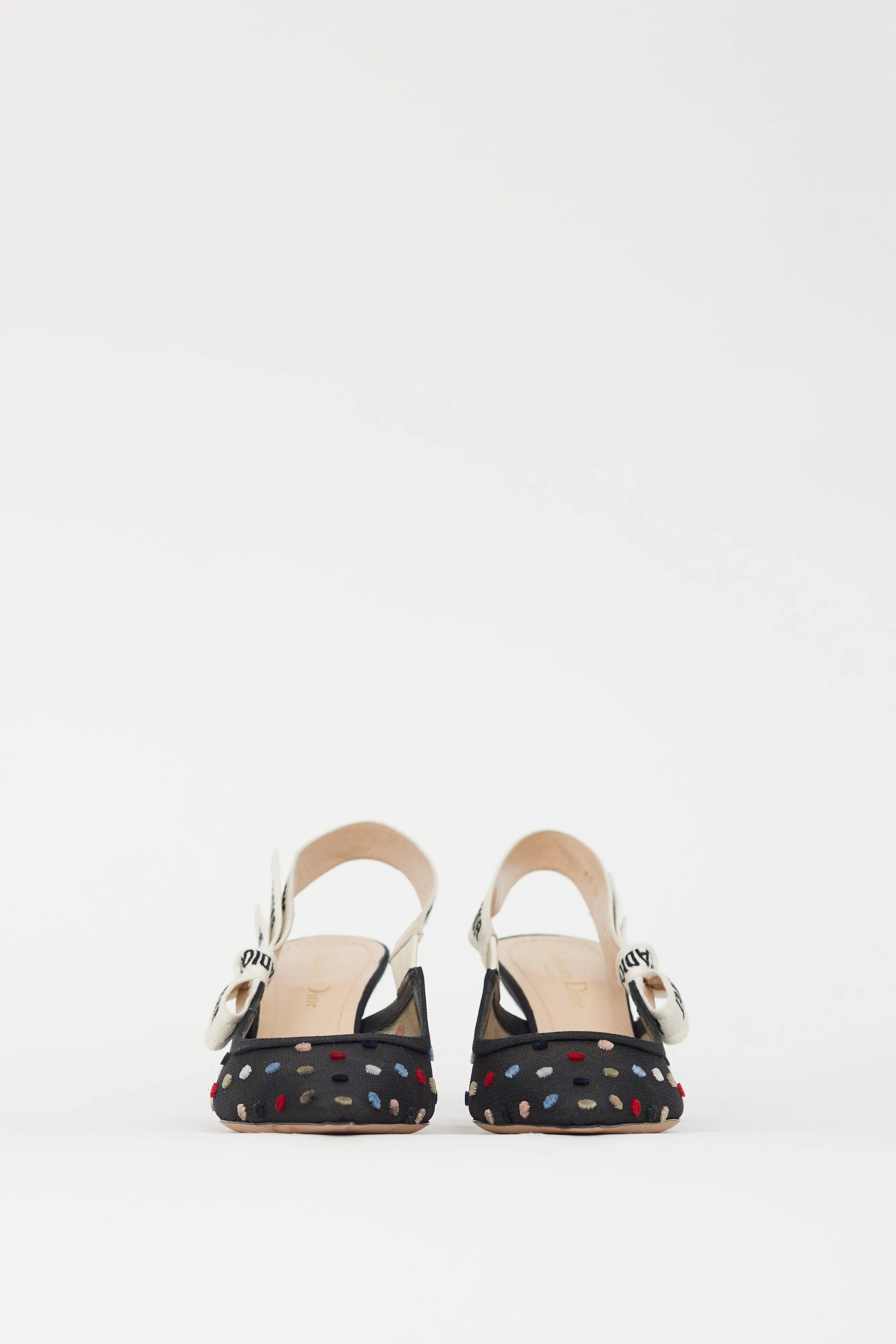 Black & Multi Dots J'Adior Slingback Heel