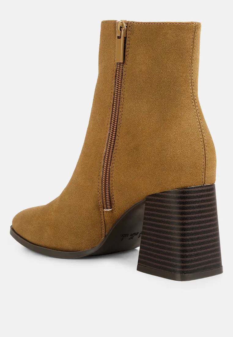 cox cut out block heeled chelsea boots by London Rag