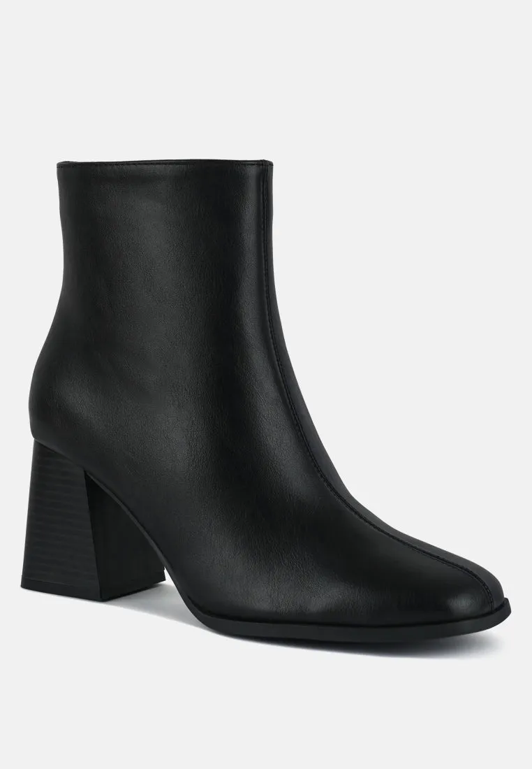 cox cut out block heeled chelsea boots by London Rag