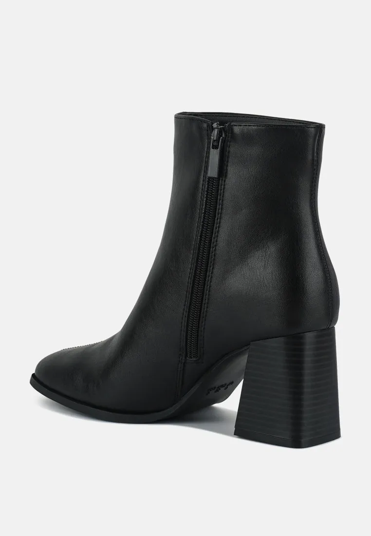 cox cut out block heeled chelsea boots by London Rag