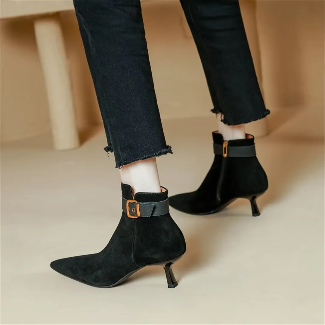 CrocEloquence Pointed Leather Boots