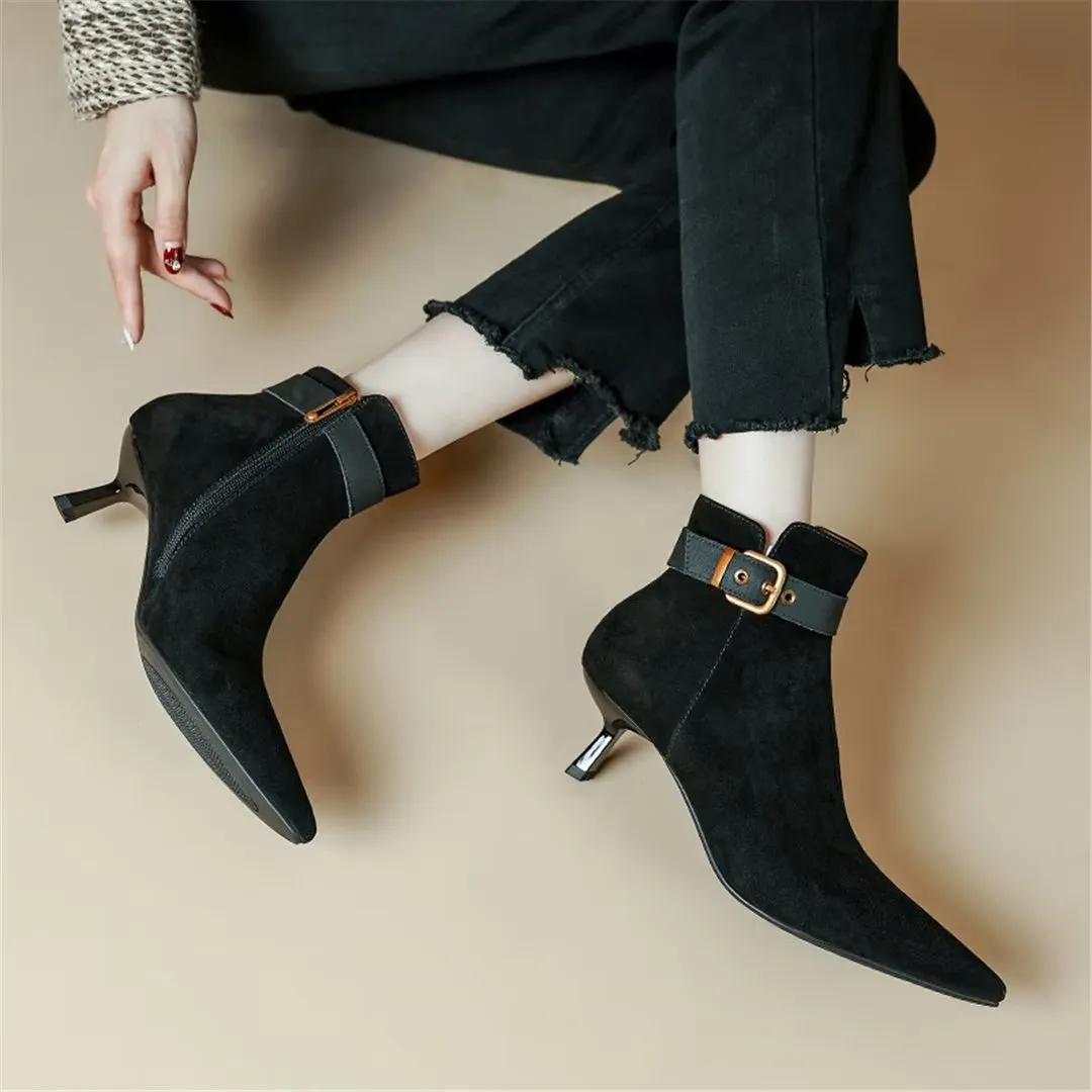 CrocEloquence Pointed Leather Boots