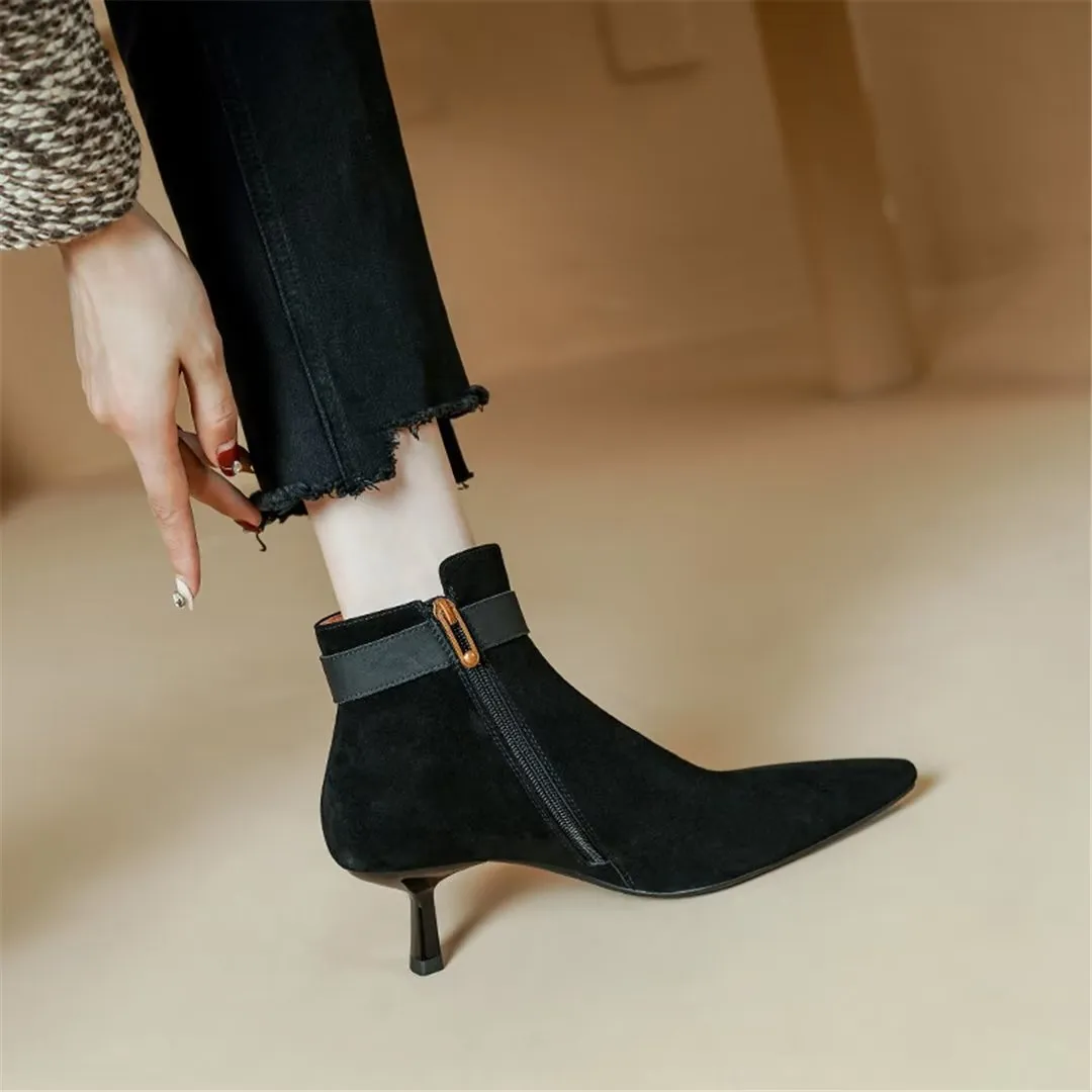 CrocEloquence Pointed Leather Boots