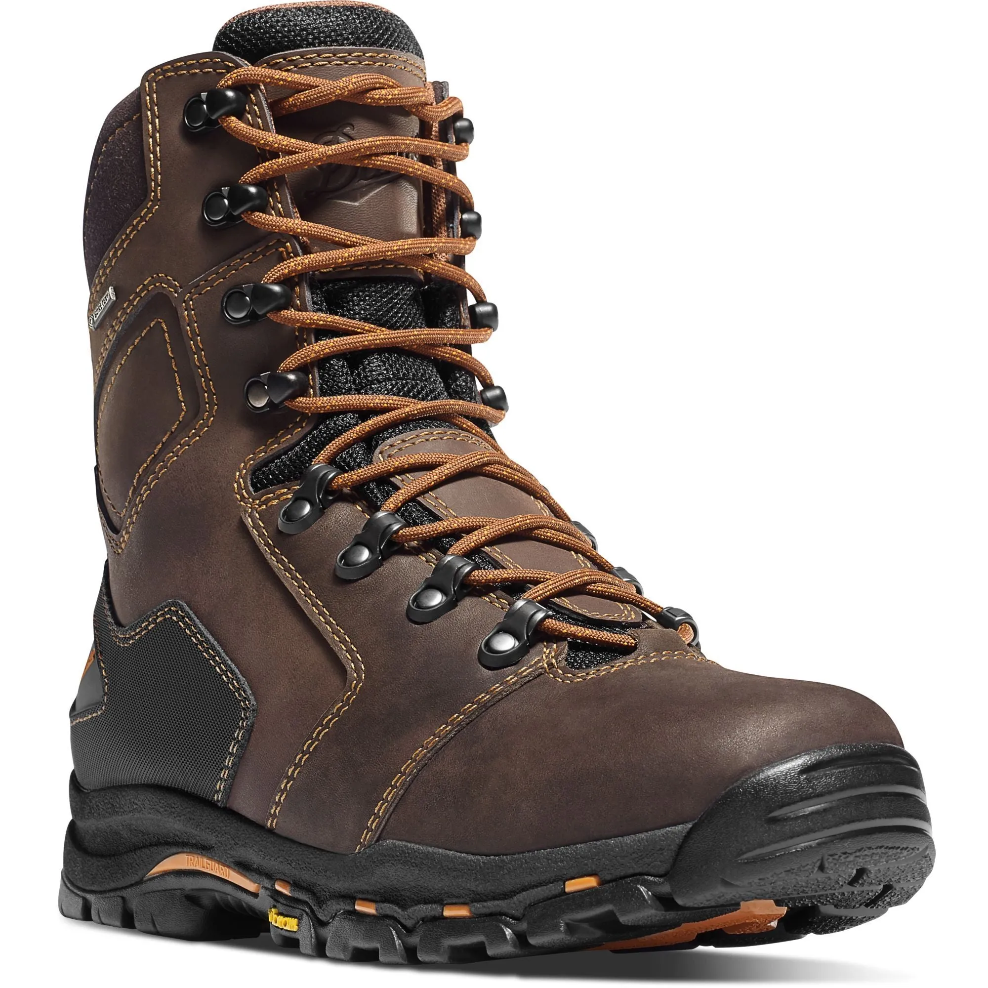 Danner Men's Vicious 8" Soft Toe WP Work Boot - Brown - 13866