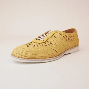 Derby Open Weave Sunshine Lace Up Flats