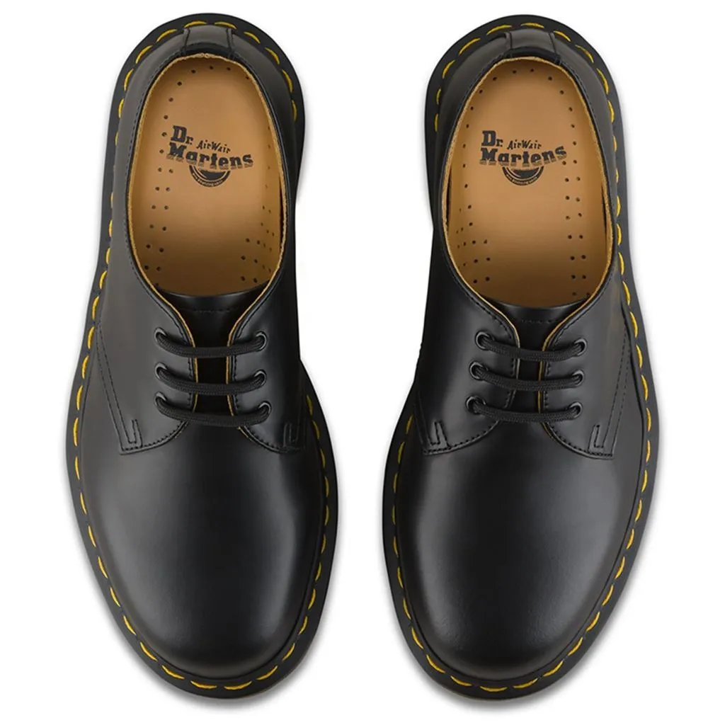 Dr. Martens 1461 3 Eyelet Smooth Black Unisex Shoes - UK 8