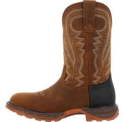 Durango Men's Maverick Xp 11" Soft Toe WP Work Boot- Brown- DDB0481