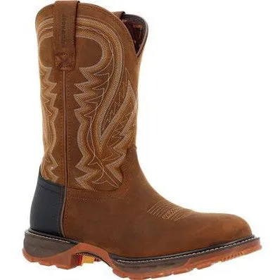 Durango Men's Maverick Xp 11" Soft Toe WP Work Boot- Brown- DDB0481