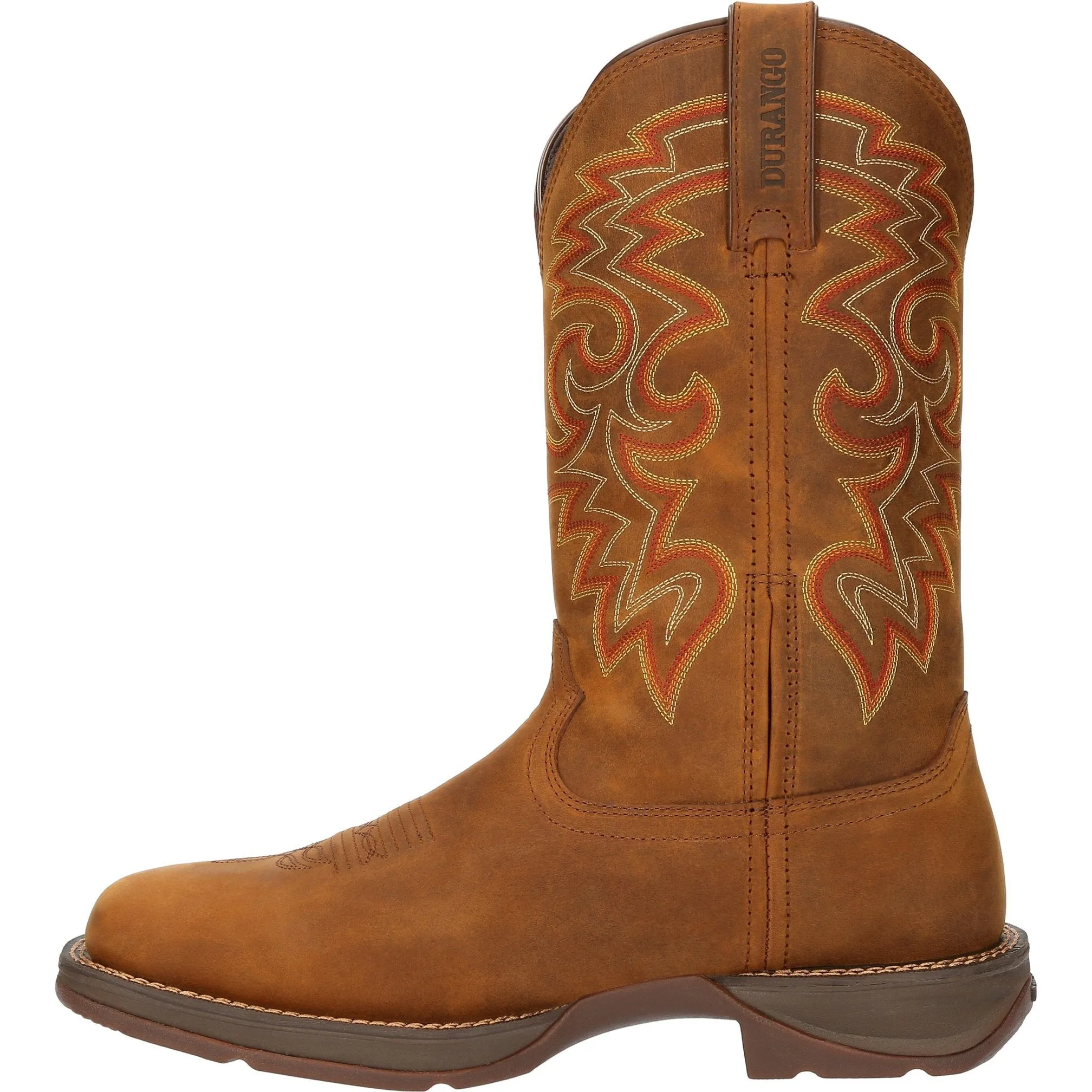 Durango Men's Rebel™ 12" Square Toe WP Western Boot - Russet - DDB0361