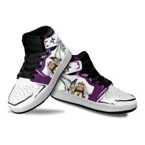 Edward Newgate Kids Sneakers Whitebeard Custom Anime OP Shoes For Kids