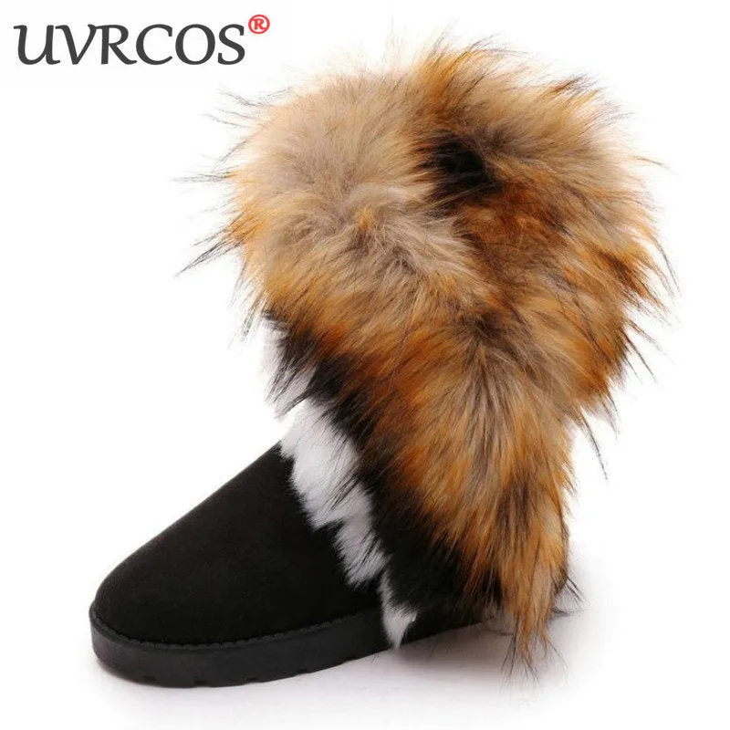 Fox Hair Snow Boots