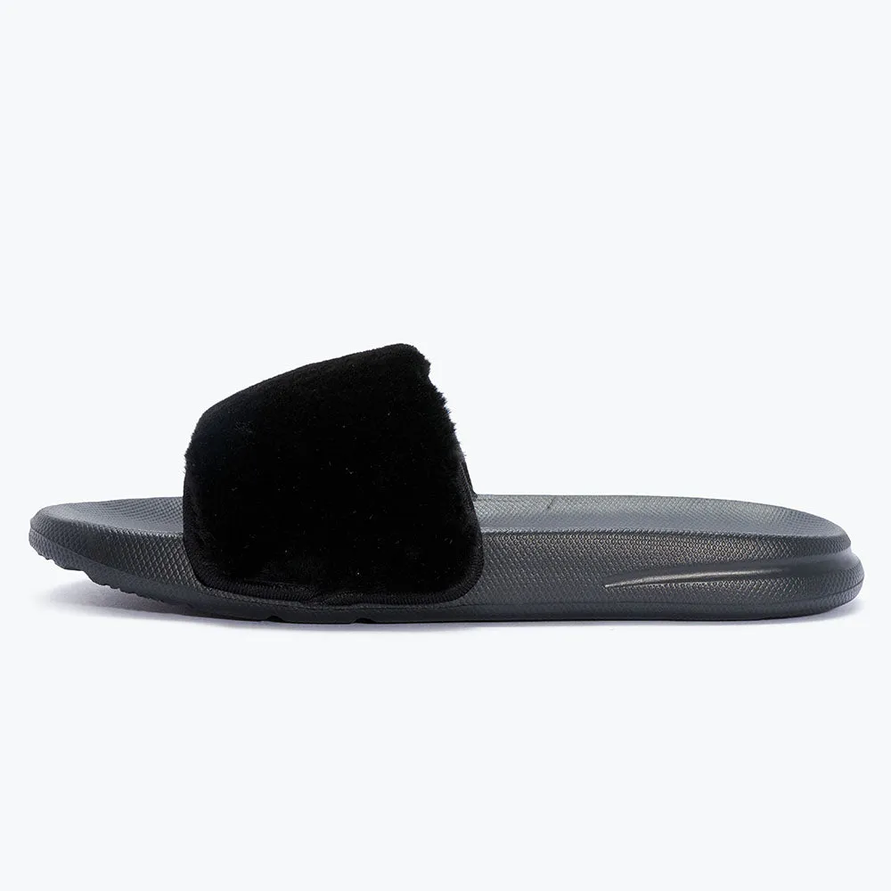 Fur Slip On Sliders