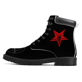 Infernal Union "Hail Lord of Hell" Synthetic Leather Boots