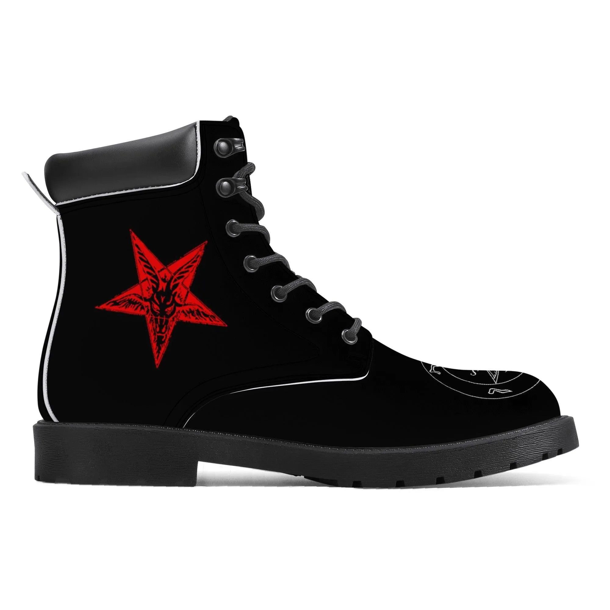 Infernal Union "Hail Lord of Hell" Synthetic Leather Boots