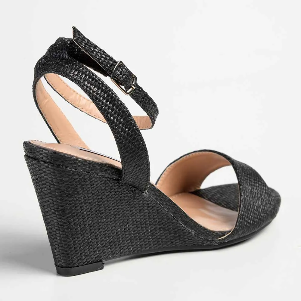 Madison Lakelynn Wedge - Black