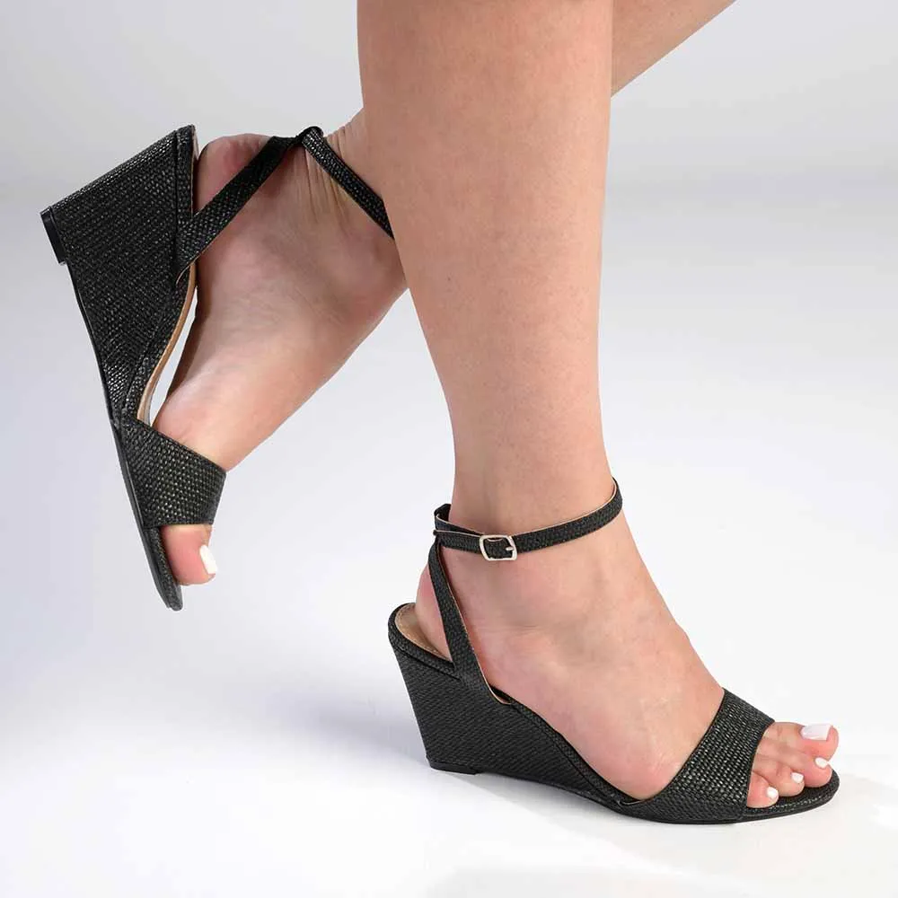 Madison Lakelynn Wedge - Black