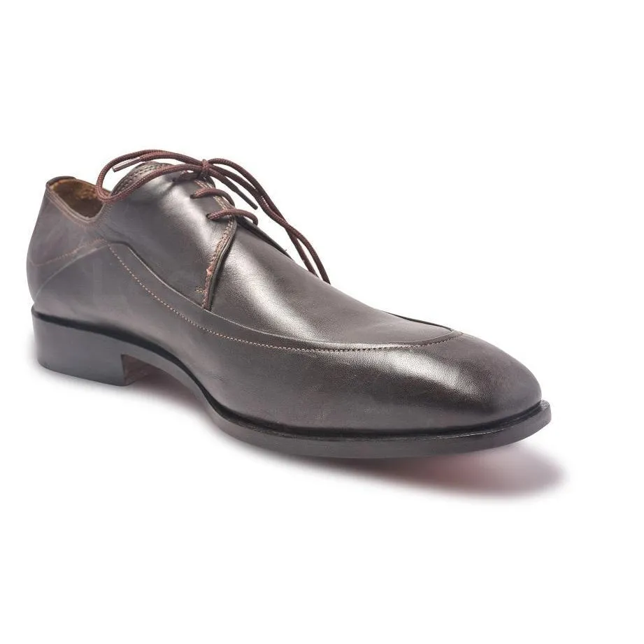 Men Brown Laces Genuine Leather Derby Shoes