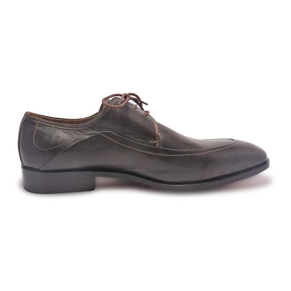 Men Brown Laces Genuine Leather Derby Shoes