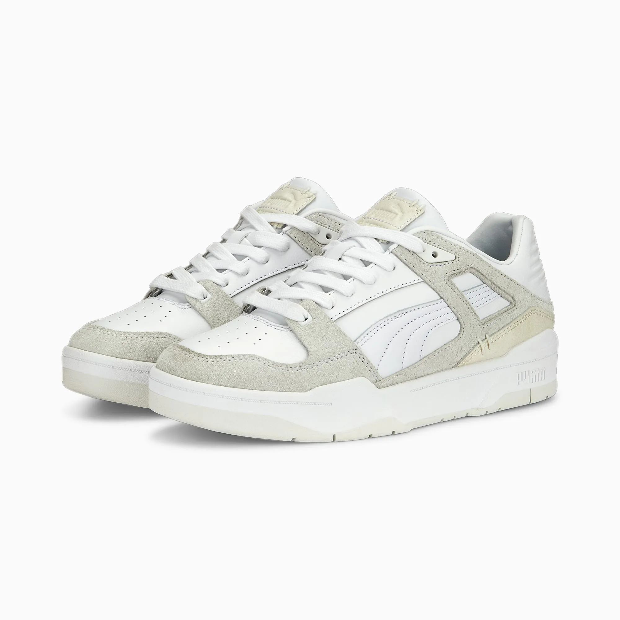 Mens Slipstream Premium Sneakers - White Vapour Grey