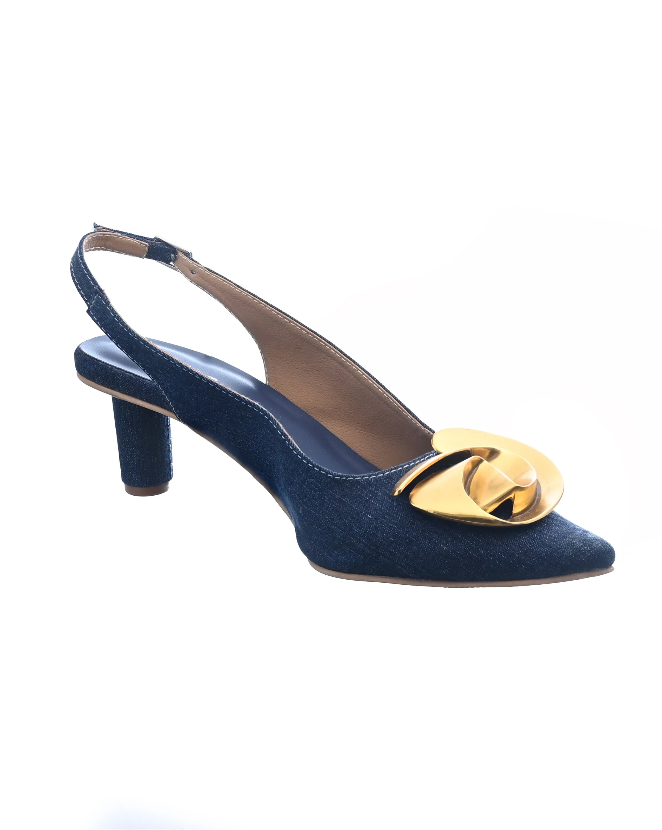 Midnight Slingback Heels for Women