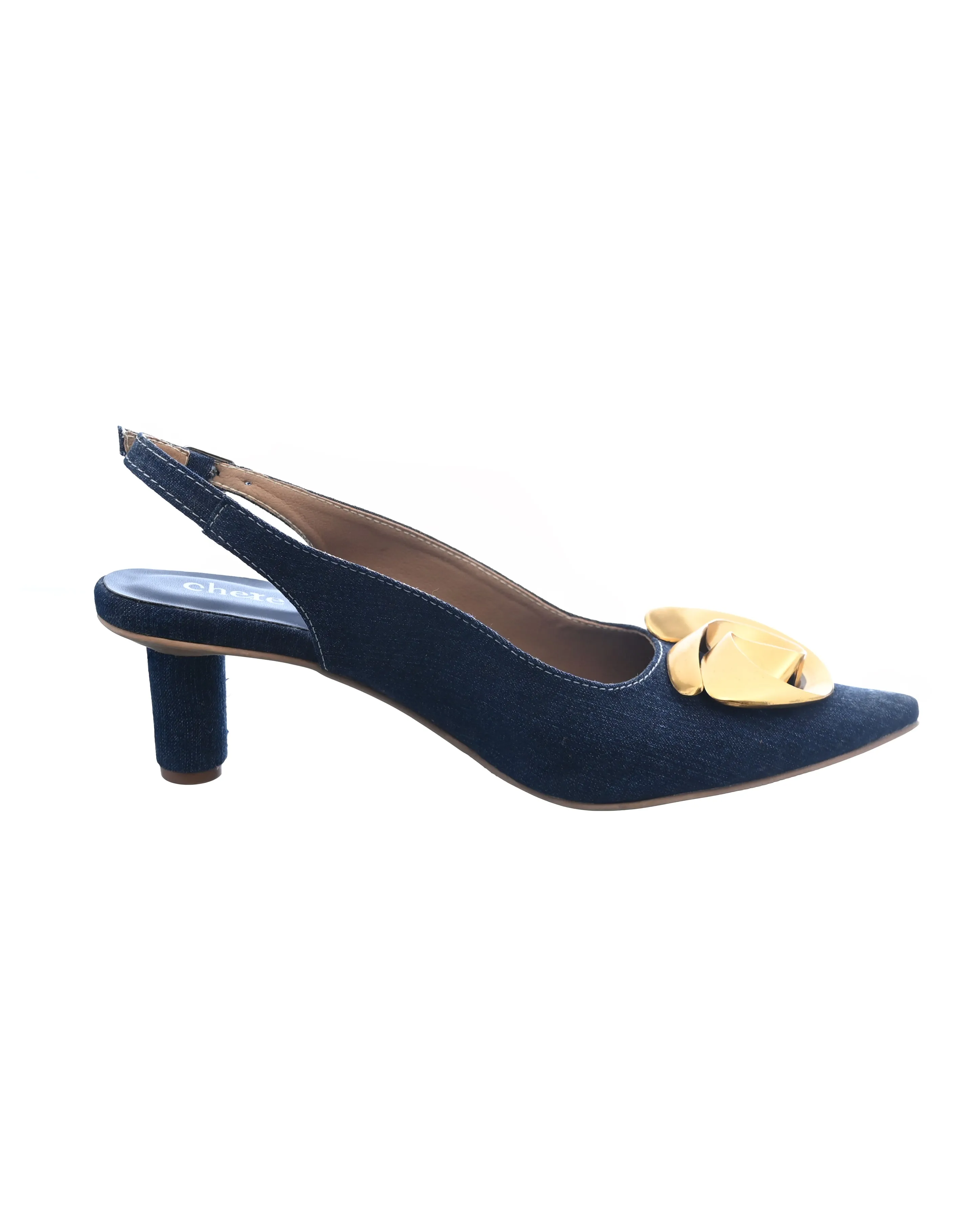 Midnight Slingback Heels for Women