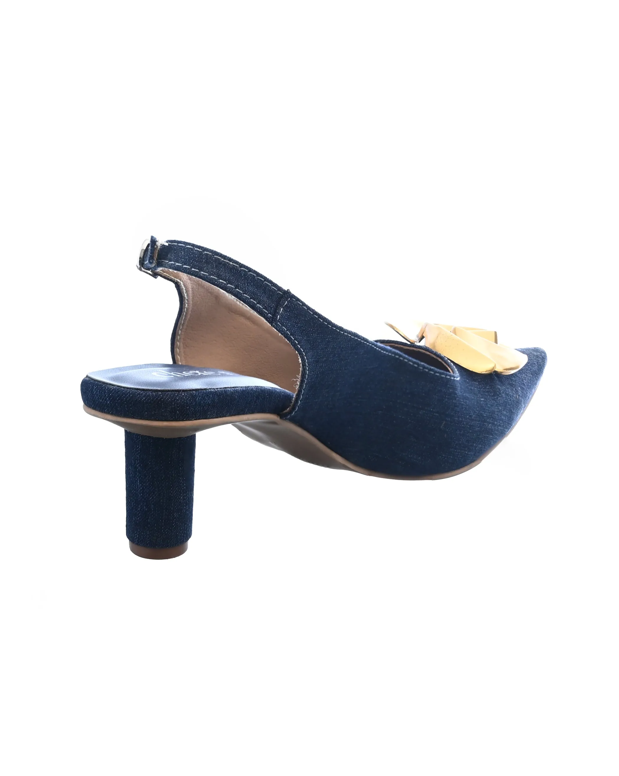 Midnight Slingback Heels for Women