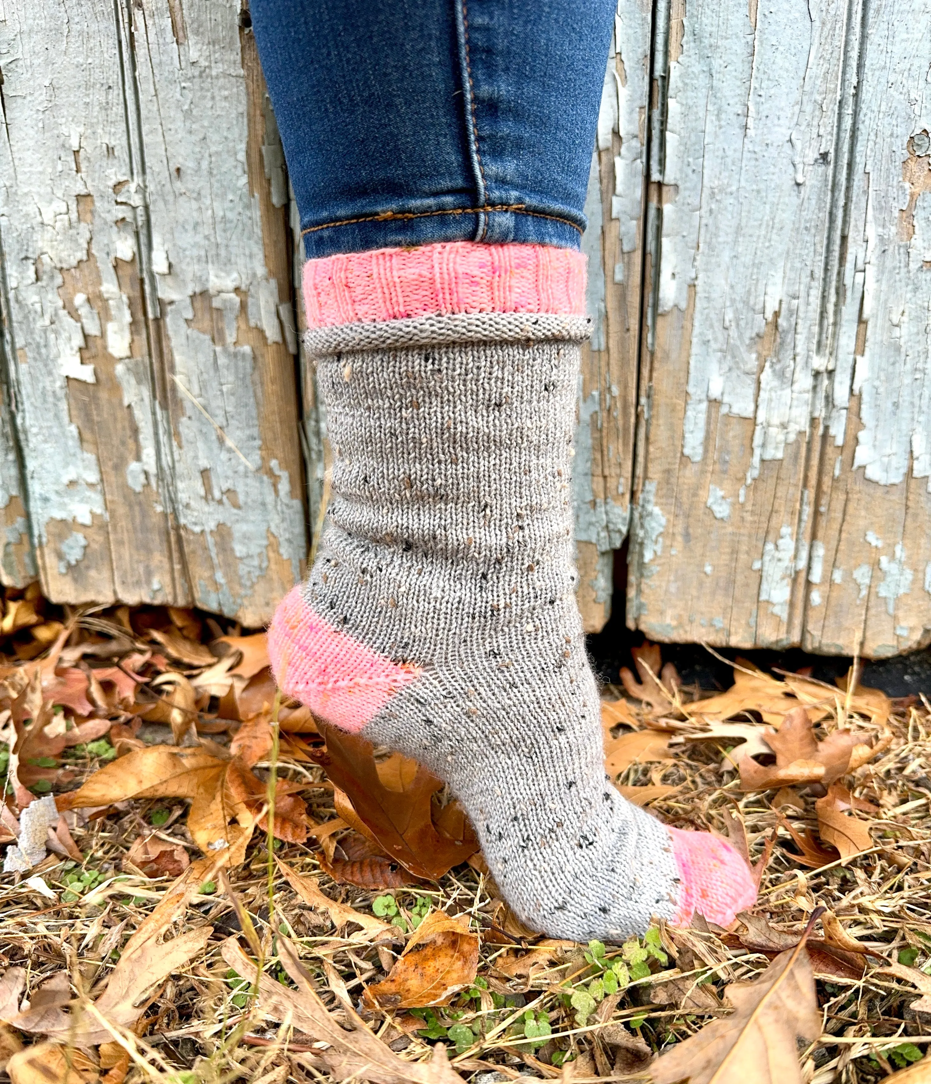 Muffin Top Socks Knitting PATTERN digital download