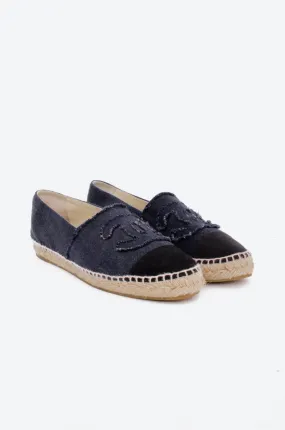 NAVY CANVAS FLATS