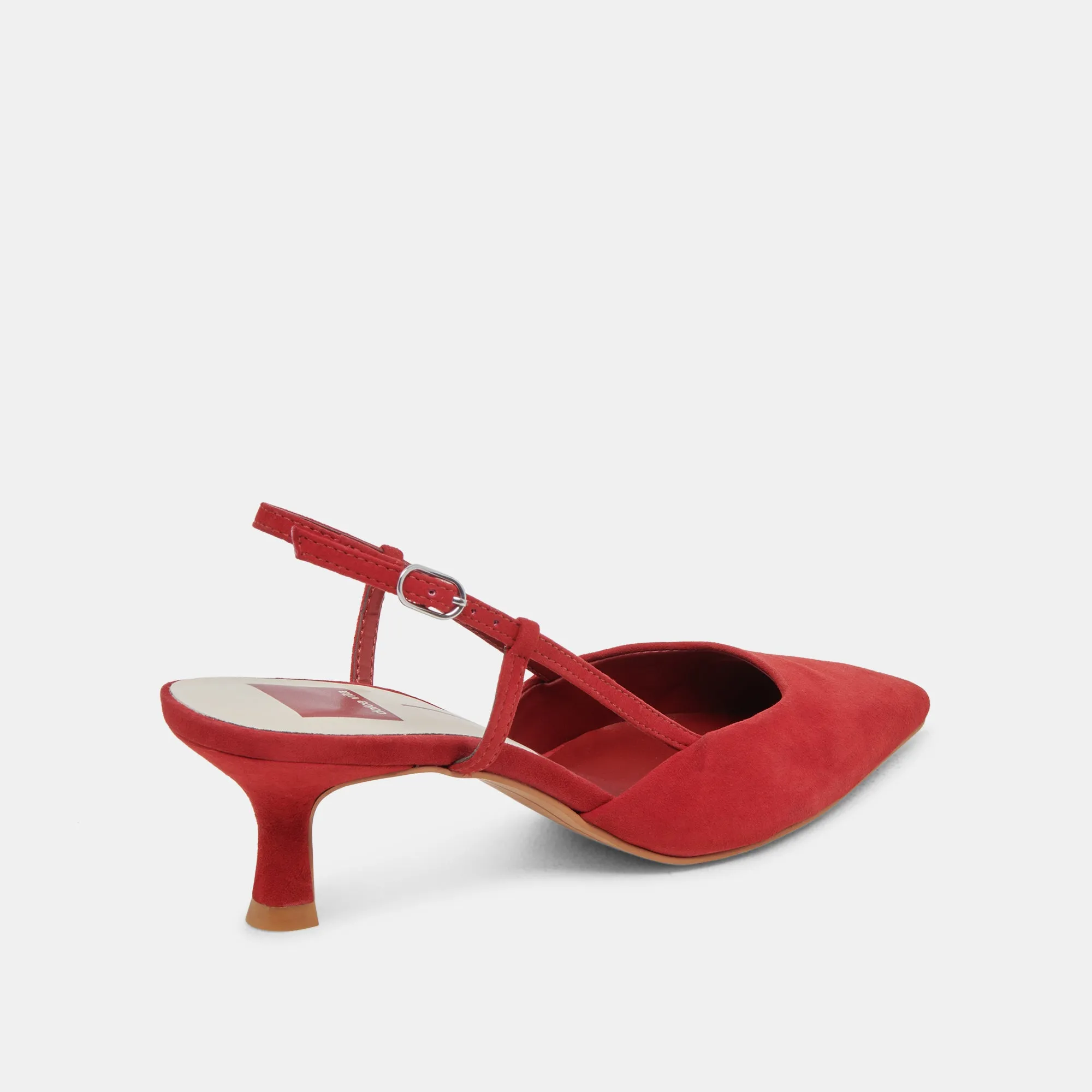 ODELA HEELS CRIMSON SUEDE