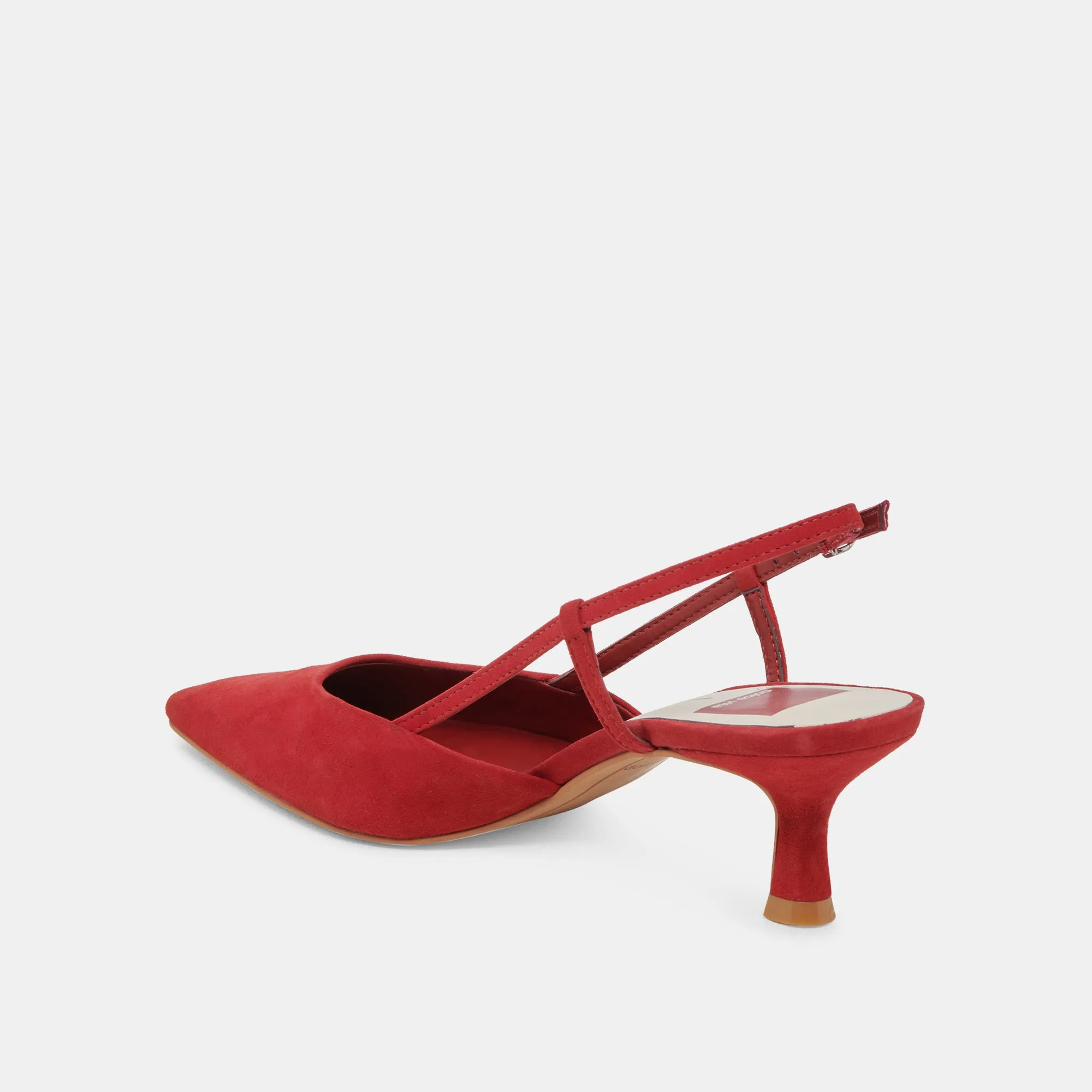 ODELA HEELS CRIMSON SUEDE