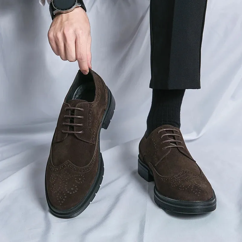 Oxford Suede Leather Shoes