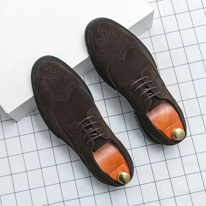 Oxford Suede Leather Shoes