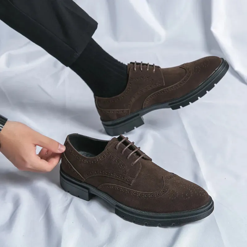 Oxford Suede Leather Shoes