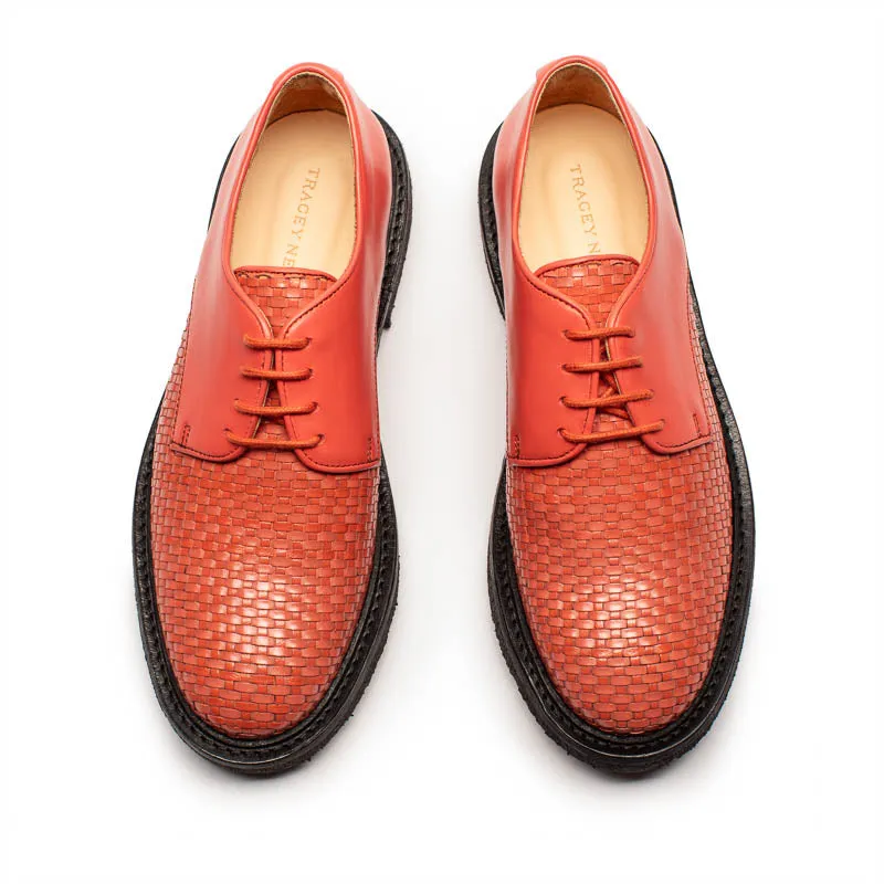 PABLO Lobster | Woven Leather Derby