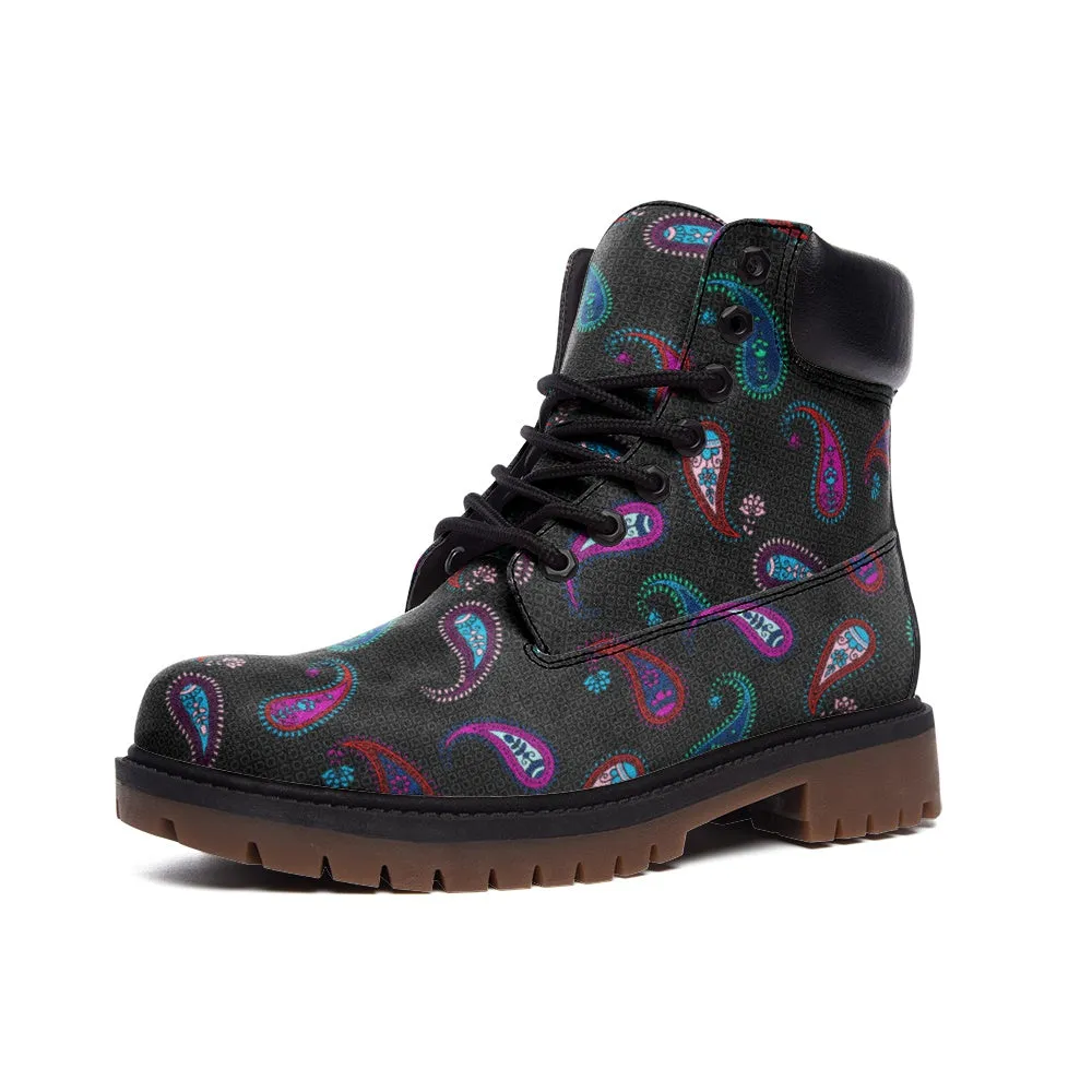 Paisley Passion Casual Leather Lightweight boots TB