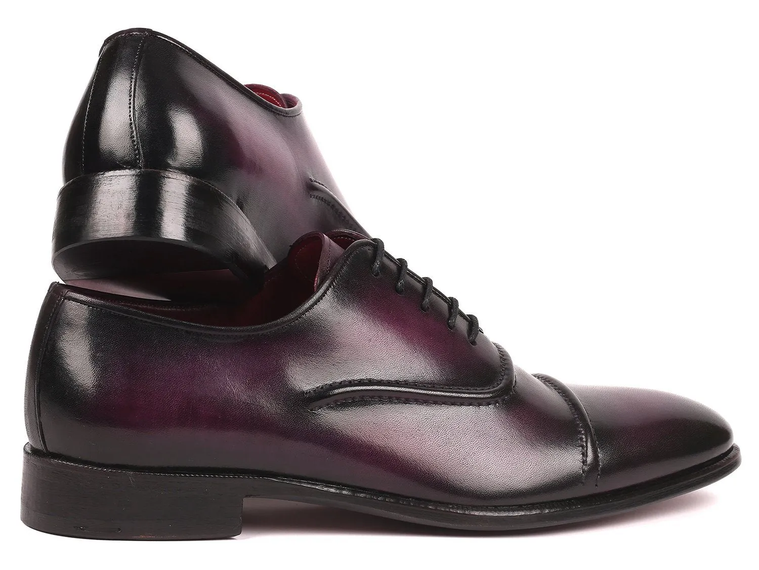 Paul Parkman Men's Cap-Toe Oxfords Purple (ID#077-PRP)