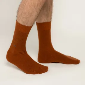 Possum Merino Wool HAMILTON Socks, Leather Brown Men