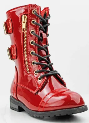 Red Little Girls Fashion Boots