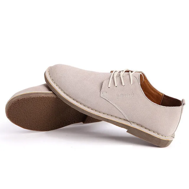 SERENE 2017 Casual Derby Cow Leather Men Shoes