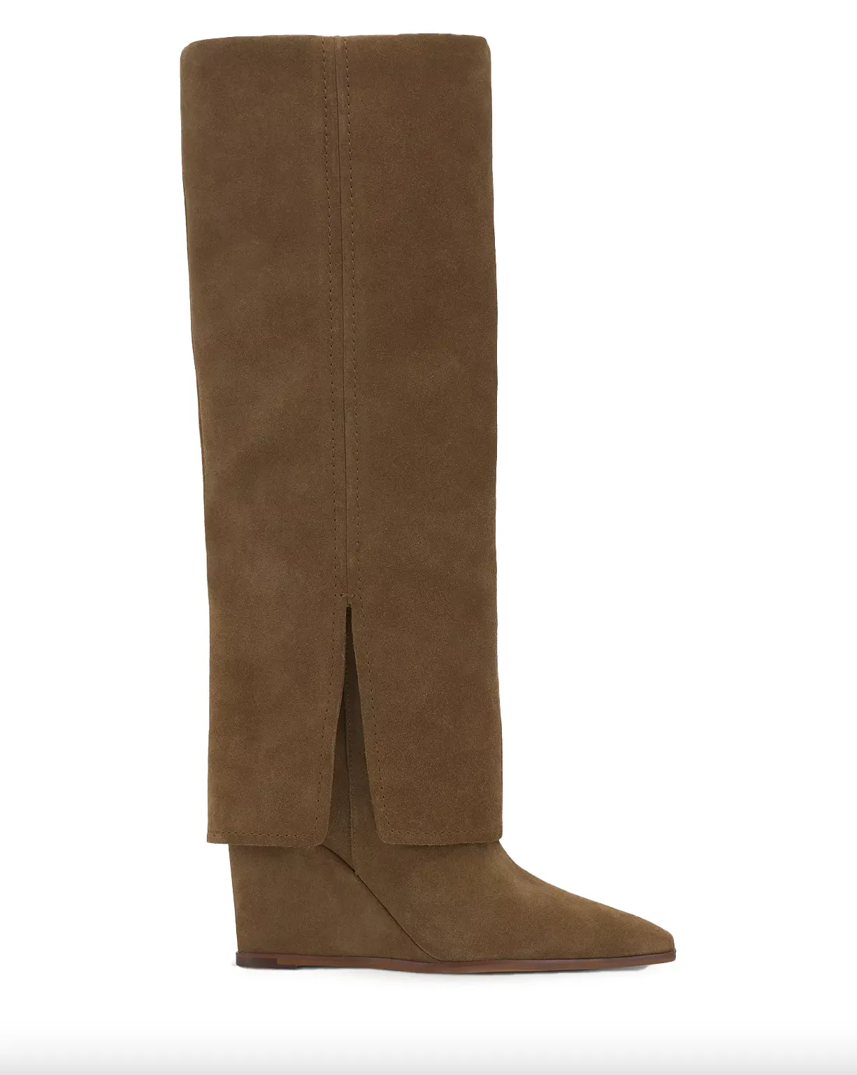 Tibani Cuffed Tall Wedge Boot - Nutmeg Verona