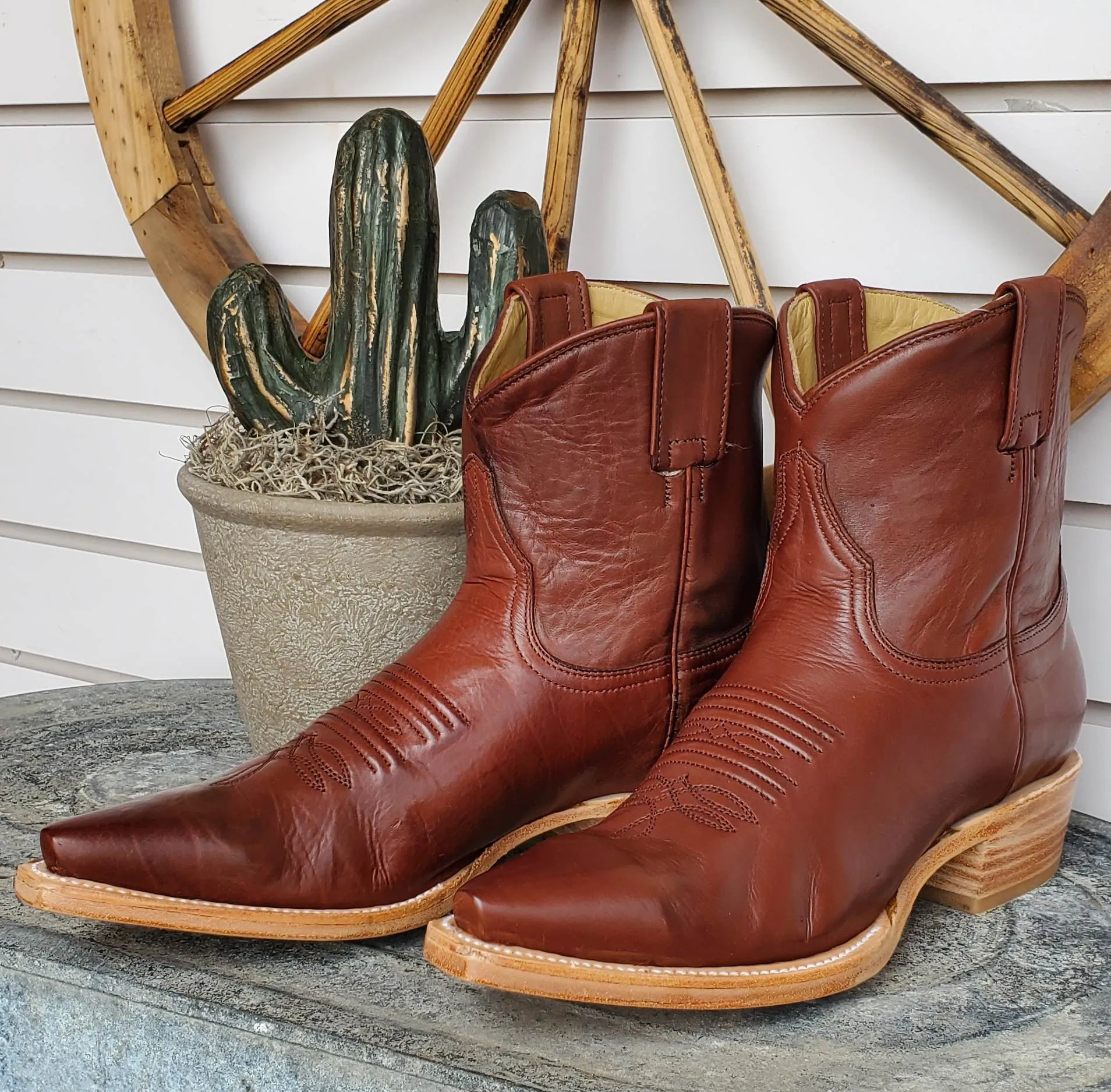 Women's Stetson Riley Cognac Calf Boot